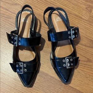 Wild Fable Black Buckle Flats